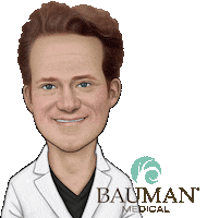 baumanmedical hair loss hair transplant hair doctor bauman medical Sticker