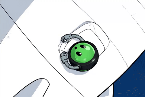 CutiApp space up rocket infinity GIF