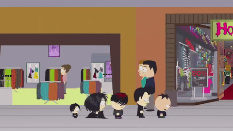walking realizing GIF by South Park 
