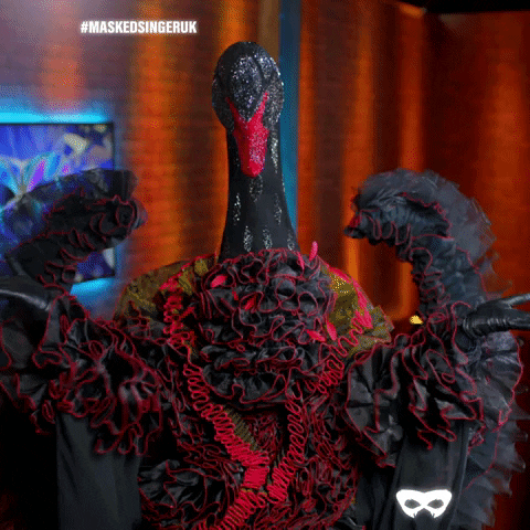Swan GIF by The Masked Singer UK