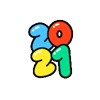 New Year Party Sticker