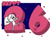 Birthday Nuevo Sticker by Minka Comics