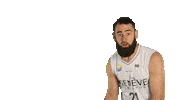 lionsdegeneve dancing basketball basket beard Sticker