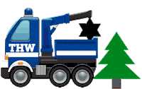 Christmas Truck Sticker by THW OV Oldenburg