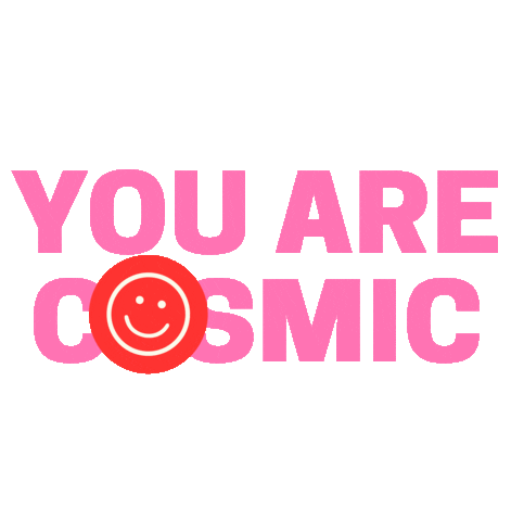 katiefrancelondon smiley cosmic you are Sticker
