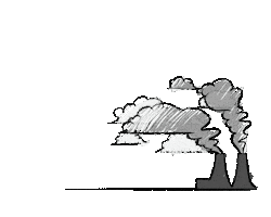 Air Pollution Smoke Sticker by TheFactory.video