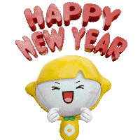 Happy New Year 3D Sticker