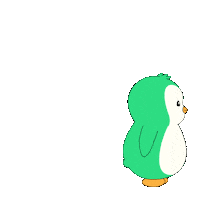 Penguin Flipping Sticker by Abster