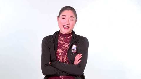 mirai nagasu laughing GIF by U.S. Figure Skating