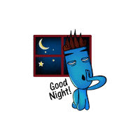 Sleepy Starry Night Sticker