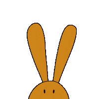 Easter Bunny Love Sticker by Daniela Nachtigall