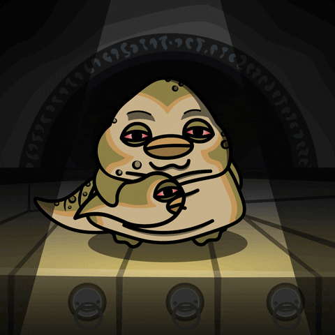 digitalducks giphyupload stabby quacks cartoon duck GIF