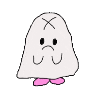 Sad Pink Sticker