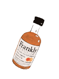 franklyorganicvodka drink organic vodka frankly Sticker