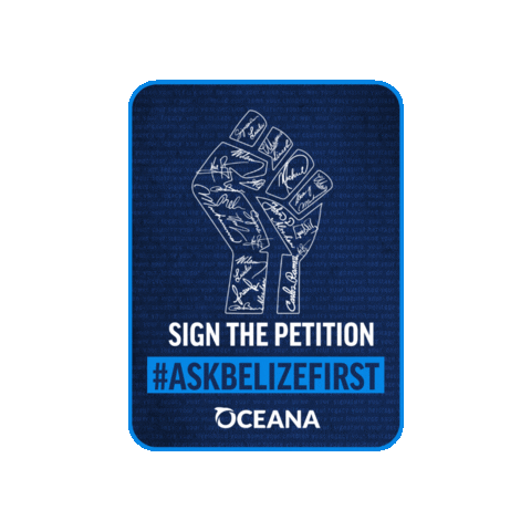 OceanaInBelize giphygifmaker oceana signthepetition askbelizefirst Sticker