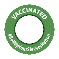 regionofhalton vaccinated rollupyoursleeves rollupyoursleeveshalton haltonon Sticker