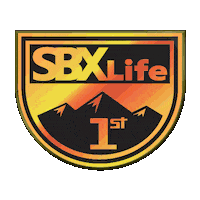 SBXLife snowboarding podium 1st place sbx Sticker