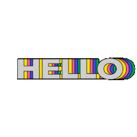 Rainbow Hello Sticker by donuts communication SA