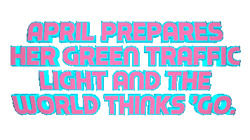 Happy April Sticker by OpticalArtInc.