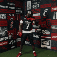 Cincinnati Football Motion GIF by Cincinnati Bearcats