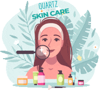 quartzclinique skin care quartz clinique quartz skin care Sticker