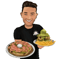 caffettiamopedara food wow cool pizza Sticker