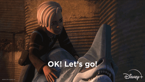 Lets Go Riding GIF by Star Wars