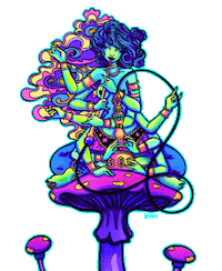 Alice In Wonderland Rainbow Sticker by Binx