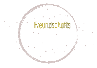 Freudenbote gold freude freunde kreis Sticker