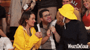 whatsonstage fish kissing come from away GIF