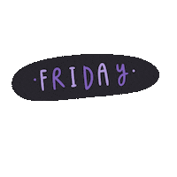 Days Of The Week Friday Sticker