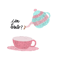 Couple Te Sticker by Polillailustra