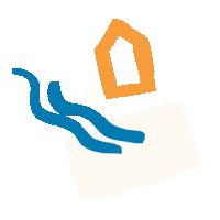 castleandcubby abstract play cubby castleandcubby Sticker