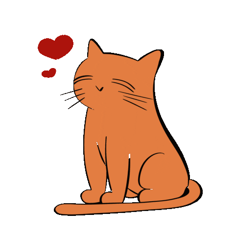 Cat Hearts Sticker