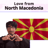 North Macedonia Mk Sticker
