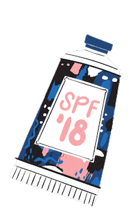 printmaking sunscreen Sticker by SPF Fort Lauderdale