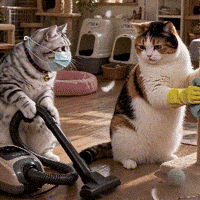 Tabby Cat Fighting GIF