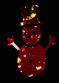 pogumax snow winter new year snowman GIF