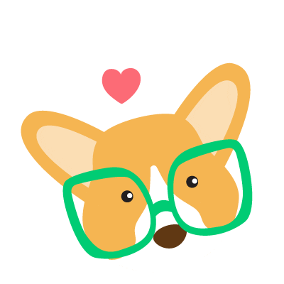 dog heart Sticker by Rover.com