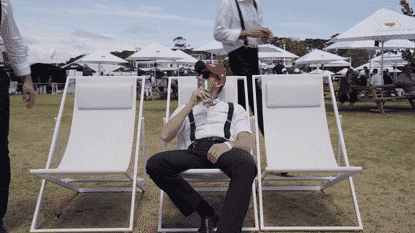GolfBarons giphyupload relaxing swagger mates GIF