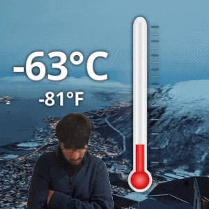 -63 °C