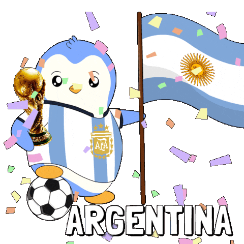 Vamos Argentina World Cup Sticker by Pudgy Penguins