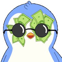 Im Rich Pay Day Sticker by Pudgy Penguins