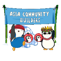 Community Penguin Sticker by Pudgy Memez