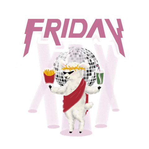 friday weekday Sticker by JENDES