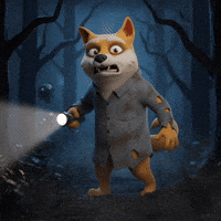 Scared Fox GIF by Doge Pound