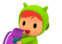 Happy 3D Sticker by Pocoyo