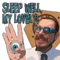 Surrealism Goodbye Sticker by NACHTSCHIMMEN Music-Theatre-Language NIGHTSHADES