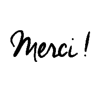 Merci Sticker by Photoweb