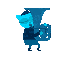 Bear Playing Sticker